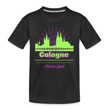 Cologne - Kinder Premium Bio T-Shirt - Schwarz - Vorne