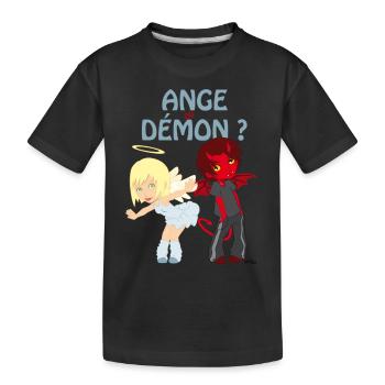 Ange ou démon ? - T-shirt bio Premium Enfant - noir - Devant