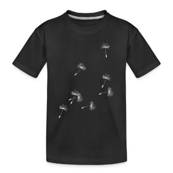 écrans de vol du pissenlit. cadeau - T-shirt bio Premium Enfant - noir - Devant