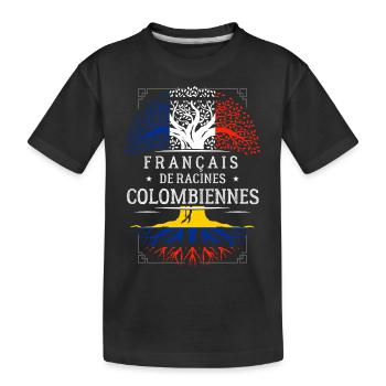 Racines Colombiennes - T-shirt bio Premium Enfant - noir - Devant