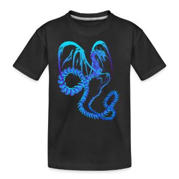 Électrique Blue Dragon - T-shirt bio Premium Enfant - noir - Devant