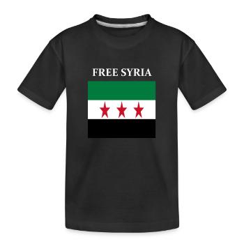 Syrie libre - T-shirt bio Premium Enfant - noir - Devant