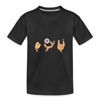 hell yeah - Kids' Premium Organic T-Shirt - black - Front