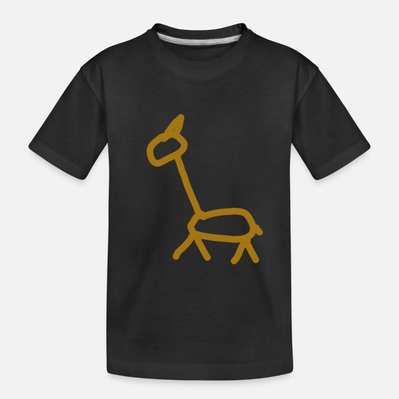 girafe - T-shirt bio Premium Enfant - noir
