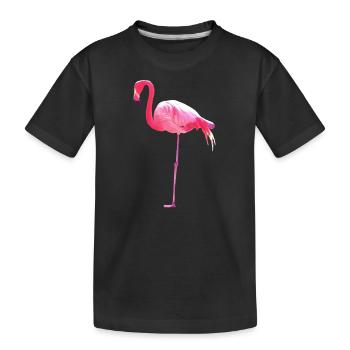 Pink Flamingo - T-shirt bio Premium Enfant - noir - Devant