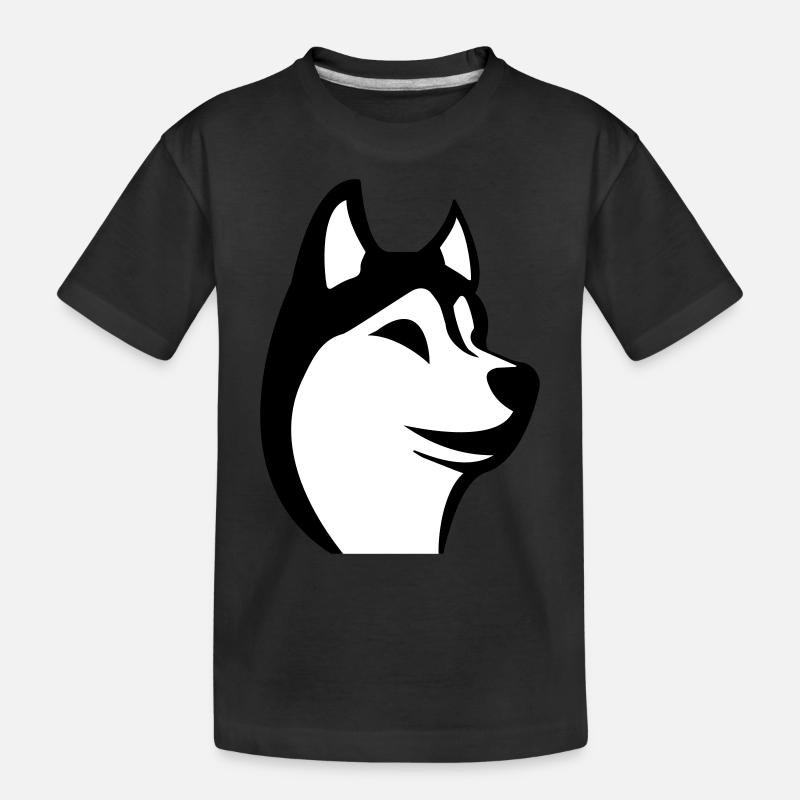 Husky - Kinder Premium Bio T-Shirt - Schwarz
