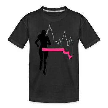 Marathon - Mayence - coureur - Exécuter - Run - 3C - T-shirt bio Premium Enfant - noir - Devant