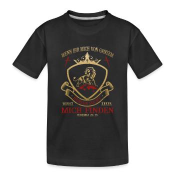 Jesus Christus - Jeremia 29,13 - Christlich - Kinder Premium Bio T-Shirt - Schwarz - Vorne