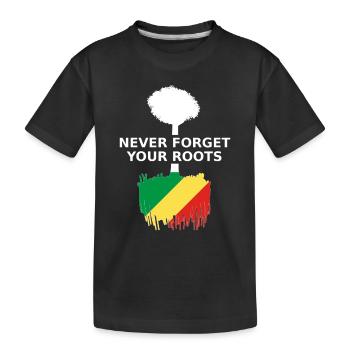 République du Congo - T-shirt bio Premium Enfant - noir - Devant