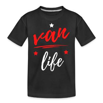 Van Life Sur la Route - T-shirt bio Premium Enfant - noir - Devant