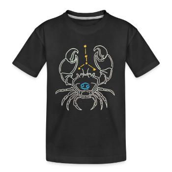 Krebs - Kinder Premium Bio T-Shirt - Schwarz - Vorne