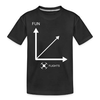 Plus de vols de drones - plus de plaisir - T-shirt bio Premium Enfant - noir - Devant