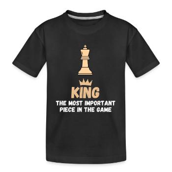 Chess Saying Gift Checkmate Queens Gambit - T-shirt bio Premium Enfant - noir - Devant