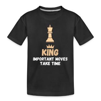 Chess Saying Gift Checkmate Queens Gambit - T-shirt bio Premium Enfant - noir - Devant