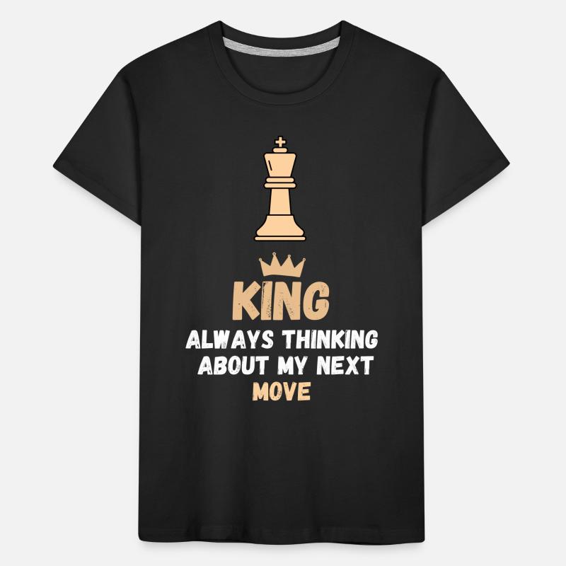 Schach Spruch Geschenk Schachmatt Queens Gambit Kinder Premium Bio T-Shirt