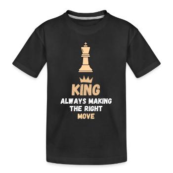 Chess Saying Gift Checkmate Queens Gambit - T-shirt bio Premium Enfant - noir - Devant