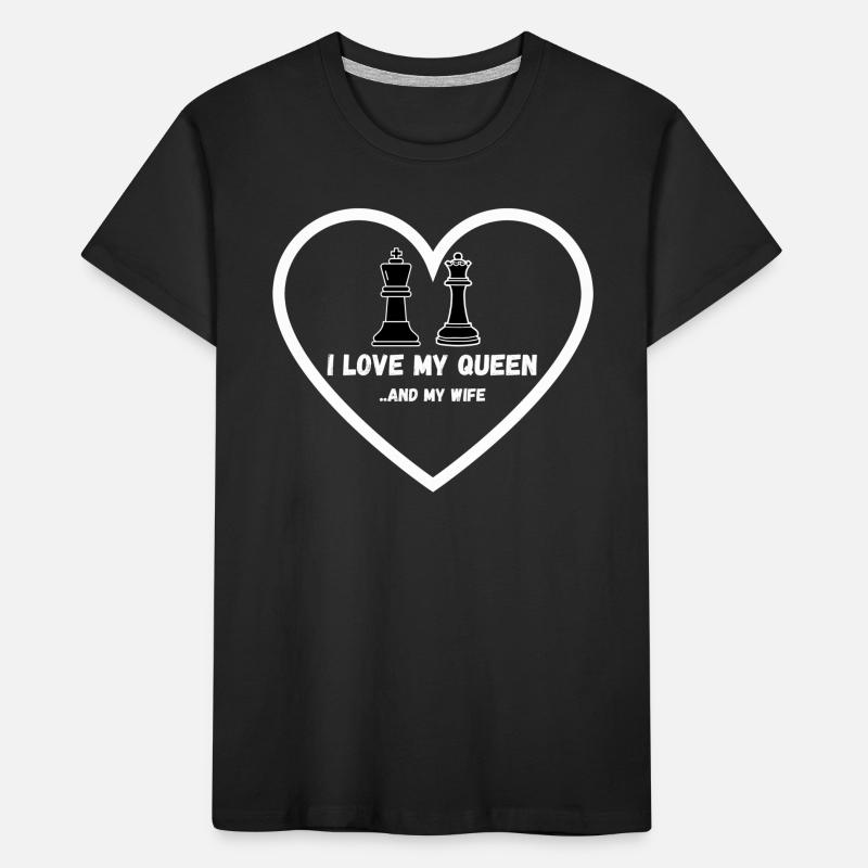 Chess Saying Gift Relation Queens Gambit T-shirt bio Premium Enfant