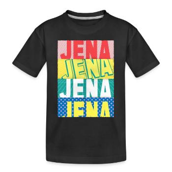 Jena Allemagne City Skyline Accueil Amour - T-shirt bio Premium Enfant - noir - Devant
