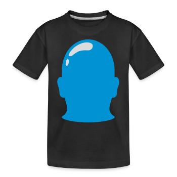 Symbol Bald Head Outline Silhouette - Kids' Premium Organic T-Shirt - black - Front