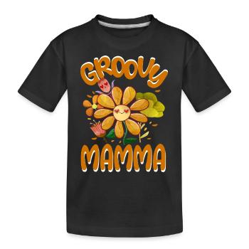 Groovy Mamma Family Matching Vintage Family - Kinder Premium Bio T-Shirt - Schwarz - Vorne