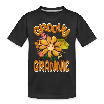 Groovy Grannie Family Matching Vintage Family - Kinder Premium Bio T-Shirt - Schwarz - Vorne