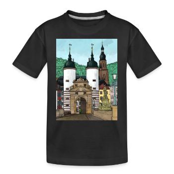 Heidelberg Altstadt, Heidelberg Allemagne - T-shirt bio Premium Enfant - noir - Devant