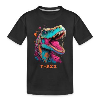 T-Rex - T-shirt bio Premium Enfant - noir - Devant