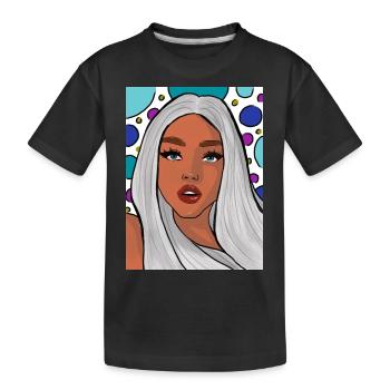 express yourself - Kids' Premium Organic T-Shirt - black - Front