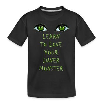 Das innere Monster - Kinder Premium Bio T-Shirt - Schwarz - Vorne