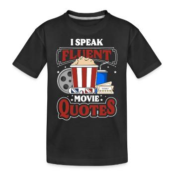 Filmliebhaber Leinwand Staff Hollywood - Kinder Premium Bio T-Shirt - Schwarz - Vorne