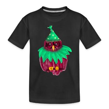 Baie hibou - T-shirt bio Premium Enfant - noir - Devant