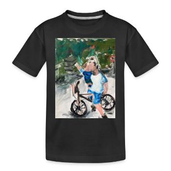 Together / Zusammen - Kinder Premium Bio T-Shirt - Schwarz - Vorne