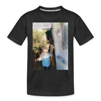 Window cricket - Kids' Premium Organic T-Shirt - black - Front