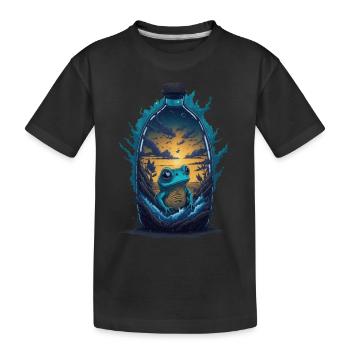 Grenouille - T-shirt bio Premium Enfant - noir - Devant