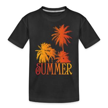 Sommer!!! - Kinder Premium Bio T-Shirt - Schwarz - Vorne