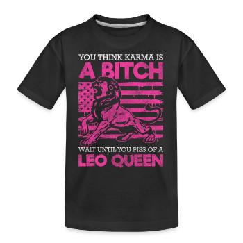 Constellation de superstition du Lion - T-shirt bio Premium Enfant - noir - Devant