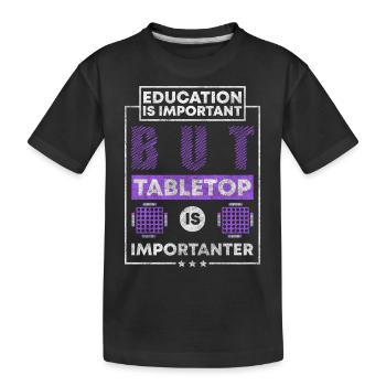 Jeux Jeu Joueur de plateau - T-shirt bio Premium Enfant - noir - Devant