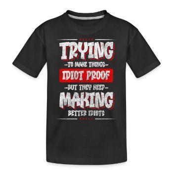 Sarcasme Idiots Party Relation - T-shirt bio Premium Enfant - noir - Devant