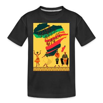 Danse africaine - T-shirt bio Premium Enfant - noir - Devant