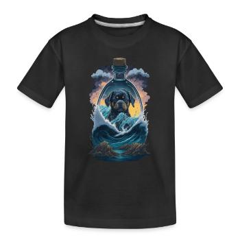 Rottweiler Hunde Welpen - Kinder Premium Bio T-Shirt - Schwarz - Vorne