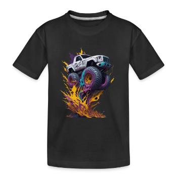 Monster truck - T-shirt bio Premium Enfant - noir - Devant