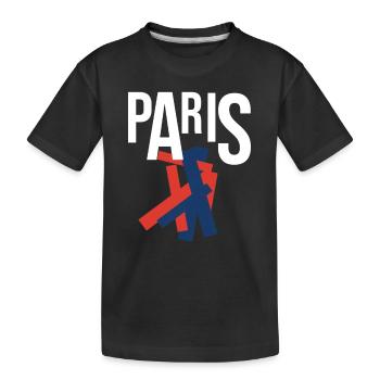 Souvenir créatif Paris - T-shirt bio Premium Enfant - noir - Devant