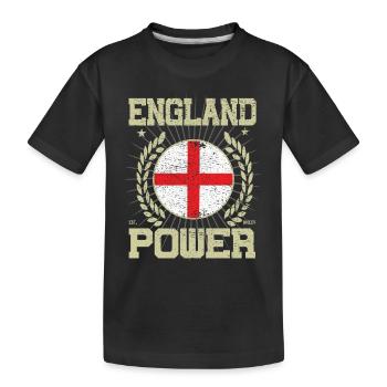 Cool England Design - T-shirt bio Premium Enfant - noir - Devant