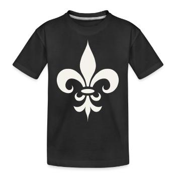 Lys royal français - T-shirt bio Premium Enfant - noir - Devant