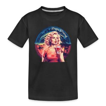 Bonne consommation d’alcool - T-shirt bio Premium Enfant - noir - Devant