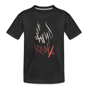 Lamu Kenya Souvenir - Kinder Premium Bio T-Shirt - Schwarz - Vorne