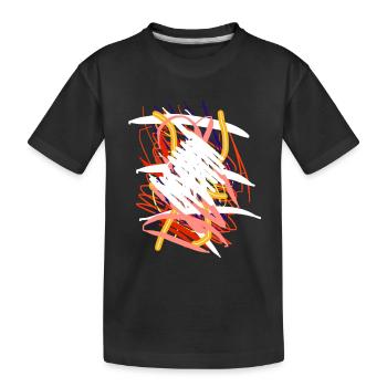 La belle abstraction est magnifiquement abstraite - T-shirt bio Premium Enfant - noir - Devant