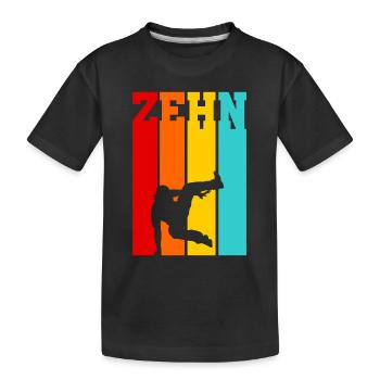 Zehn Jahre Alt - Geburtstag - Alter - Hip Hop - Kinder Premium Bio T-Shirt - Schwarz - Vorne