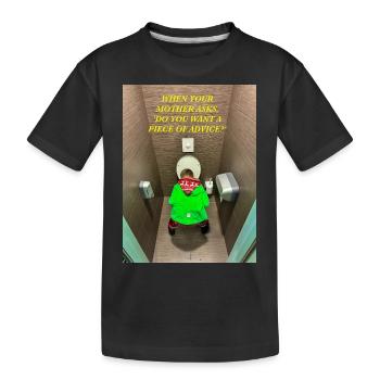 Wenn deine Mutter fragt, - Kinder Premium Bio T-Shirt - Schwarz - Vorne