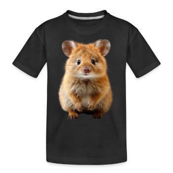 Quokka-Leistung - Kinder Premium Bio T-Shirt - Schwarz - Vorne